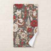 Märchenhafte Weihnachtsdekorationen, Blume Badhandtuch Set (Handtuch)