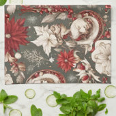 Märchenhafte Weihnachtsdekorationen, Blume Geschirrtuch (Gefaltet)