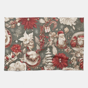 Märchenhafte Weihnachtsdekorationen, Blume Geschirrtuch