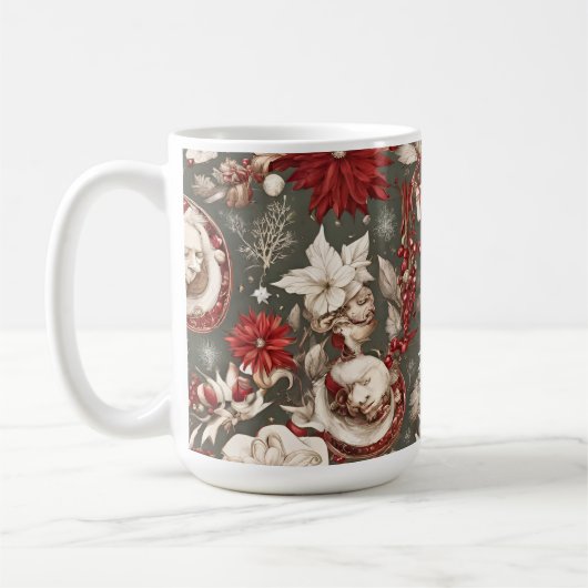 Märchenhafte Weihnachtsdekorationen, Blume Kaffeetasse (Links)