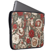 Märchenhafte Weihnachtsdekorationen, Blume Laptopschutzhülle (Vorne Rechts)