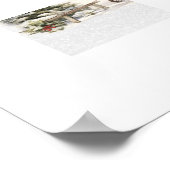Märchenhafte Winterlandschaft Kunstdruck Poster (Ecke)