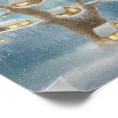 Märchenhafter Baumhaus-Geschichtenbuch-Kinderposte Poster (Ecke)