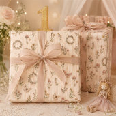 Märchenhafter Feengarten mit Schmetterlingen Geschenkpapier Set