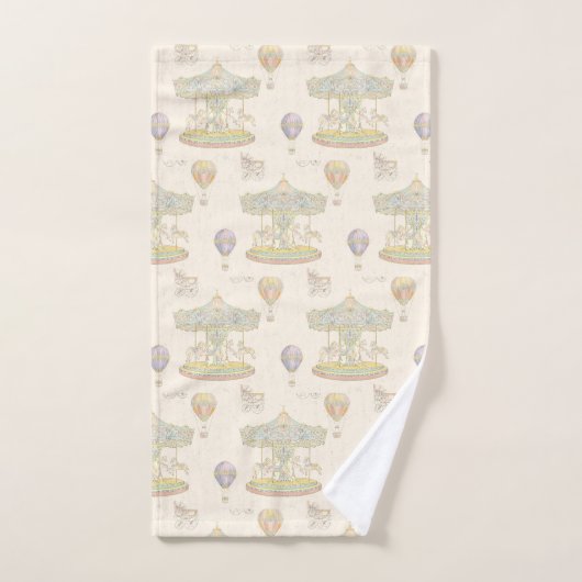 "Märchenhafter Vintager Vergnügungspark" Badhandtuch Set (Handtuch)