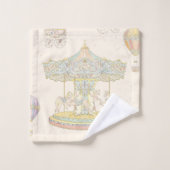 "Märchenhafter Vintager Vergnügungspark" Badhandtuch Set (Waschlappen)