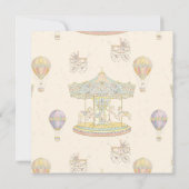 "Märchenhafter Vintager Vergnügungspark" Einladung (Rückseite)