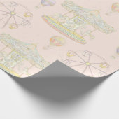 Märchenhafter Vintager Vergnügungspark Geschenkpapier (Ecke)