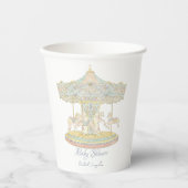 Märchenhafter Vintager Vergnügungspark Pappbecher (Vorderseite)