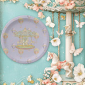 Märchenhafter Vintager Vergnügungspark Pappteller