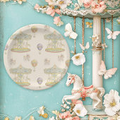 Märchenhafter Vintager Vergnügungspark Pappteller