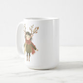 Märchenhafter Waldfee Mädchen Becher Kaffeetasse (Vorderseite Links)