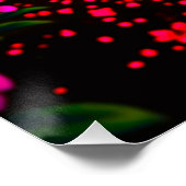 Märchenhafter Wanderpfad durch blühende Berglandsc Poster (Ecke)