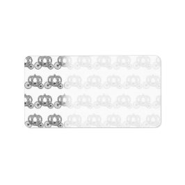 Märchenhaftes Beförderungsmuster Adressaufkleber