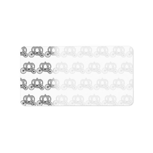 Märchenhaftes Beförderungsmuster Adressaufkleber (Vorne)