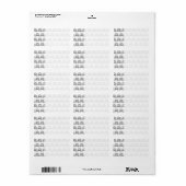 Märchenhaftes Beförderungsmuster Adressaufkleber (Vorne)