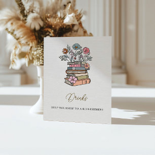 Märchenhaftes Buch-Thema Baby Shower Getränke-Tisc Sockelschild