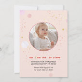 Märchenhaftes Einhorn-Party Einladung (Rückseite)