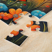 Märchenhaftes Feendorf am Bach Puzzle (Seite)