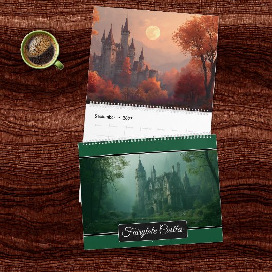 Märchenhaftes Feenschloss 2027 Wandkalender