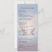 Märchenhaftes Hochzeitsprogramm Einladung (Rückseite)