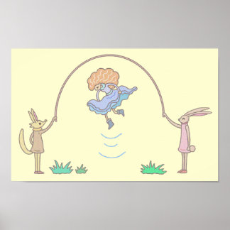 Märchenhaftes Springseil. Poster