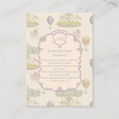 Märchenhaftes Vintages Vergnügungspark Kinderbuch Begleitkarte (Vorderseite)