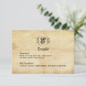 Märchenhauskarte für Hochzeiten Begleitkarte (Stehend Vorderseite)