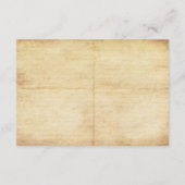 Märchenhauskarte für Hochzeiten Begleitkarte (Rückseite)