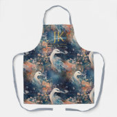 Märchenhirnblaue Farbtöne für Monogram Schürze (Vorderseite)