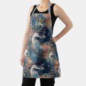 Märchenhirnblaue Farbtöne für Monogram Schürze (InSitu)