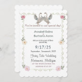 Märchenhochzeit Einladung (Vorne/Hinten)