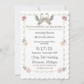 Märchenhochzeit Einladung (Vorderseite)