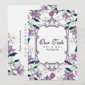 Märchenhochzeit Einladung (Vorne/Hinten)