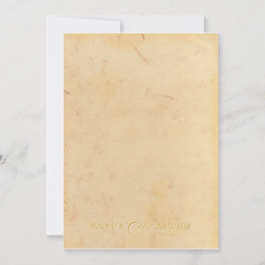 Märchenhochzeit Einladung (Rückseite)