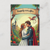 Märchenhochzeit im Waldschloss Begleitkarte (Rückseite)