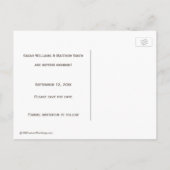 Märchenhochzeit - Rettet das Datum Postkarte (Rückseite)