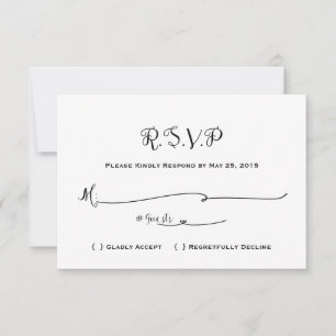 Märchenhochzeit RSVP - einmal in der Zeit - weiß