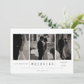 Märchenhochzeit Save The Date Foto Karte. (Stehend Vorderseite)