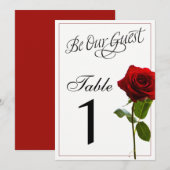 Märchenhochzeit-Tischkarten Einladung (Vorne/Hinten)
