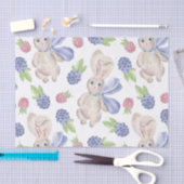 Märchenhof Bunny Rabbit mit Florals Muster Seidenpapier (Handwerk)