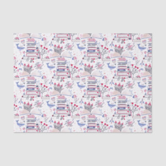 Märchenhof Pop Burgen von Bellinzona Seidenpapier