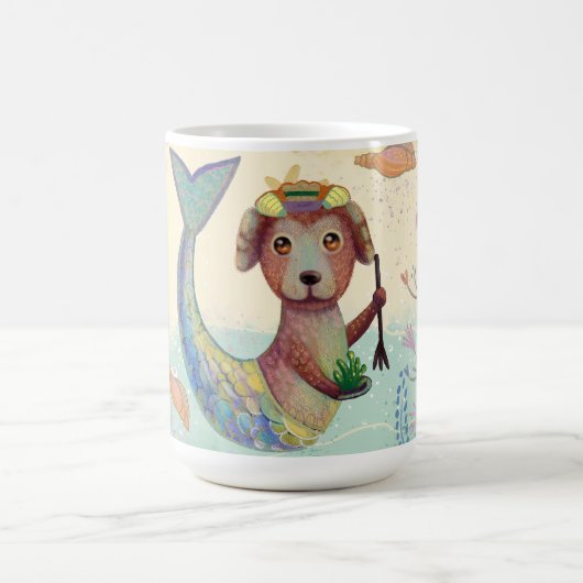 Märchenhunde-Aquarellkinder Kaffeetasse (Mittel)
