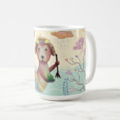 Märchenhunde-Aquarellkinder Kaffeetasse (VorderseiteRechts)