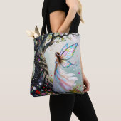 Märcheninspirierte Fee und fantastischer Baum Tasche (Von Nahem)