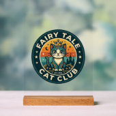 Märchenkatze Süße Kitty Design - Märchenkatze Acrylschild (Neutral)