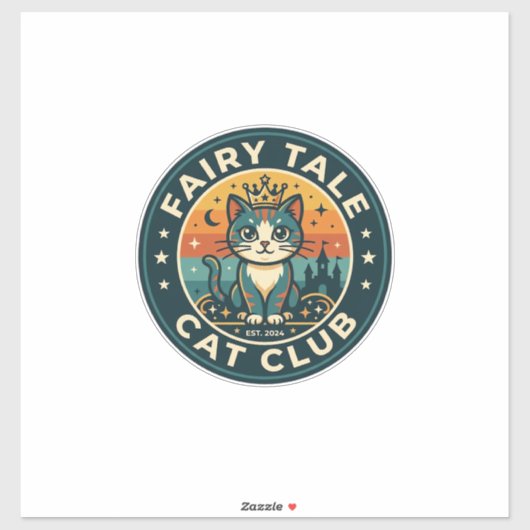 Märchenkatze Süße Kitty Design - Märchenkatze Aufkleber (Blatt)