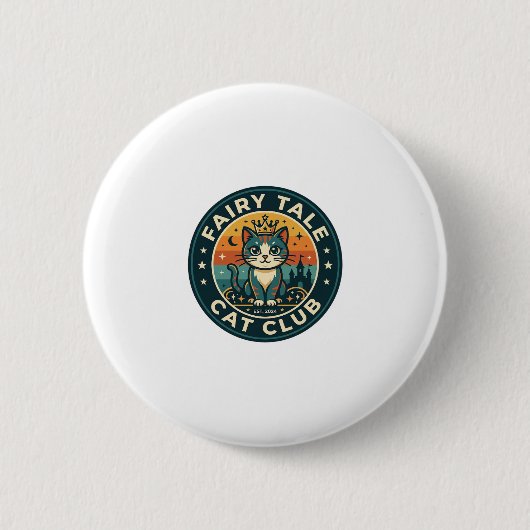 Märchenkatze Süße Kitty Design - Märchenkatze Button (Vorderseite)