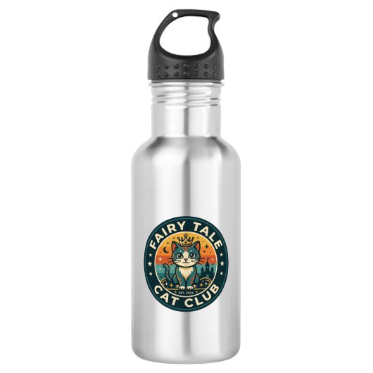 Märchenkatze Süße Kitty Design - Märchenkatze  Edelstahlflasche (Vorderseite)
