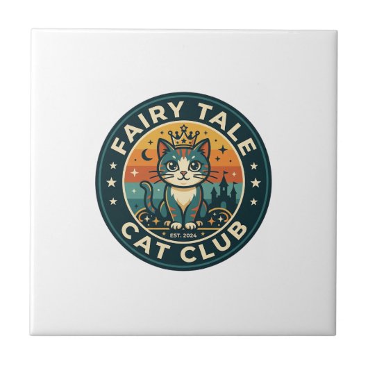 Märchenkatze Süße Kitty Design - Märchenkatze Fliese (Vorderseite)